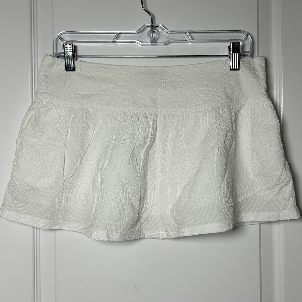 Gap White Embroidered Mini Skirt Coquette Coastal Grandmother Vanilla Girl Style